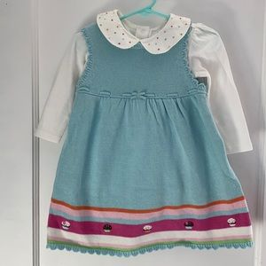 12-18 *vintage* Gymboree cupcake sweater dress 5 piece lot first birthday NOS